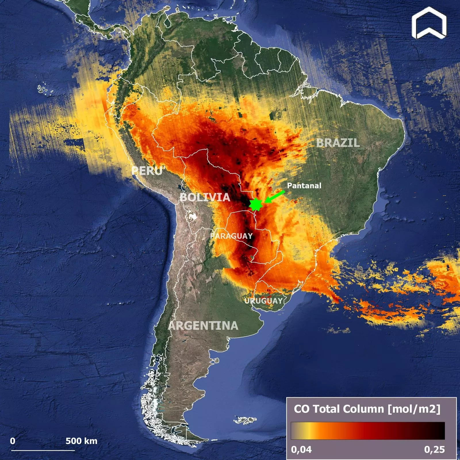 Níveis Perigosos de Monóxido de Carbono Alcançam Regiões do Brasil